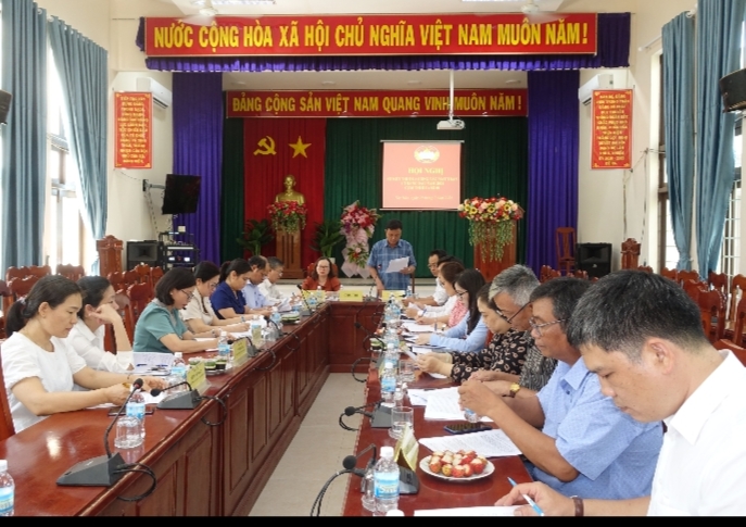 Hội nghị sơ kết thi đua công tác Mặt trận 6 tháng đầu năm 2024 Cụm thi đua số 01- Uỷ ban MTTQ Việt Nam cấp huyện